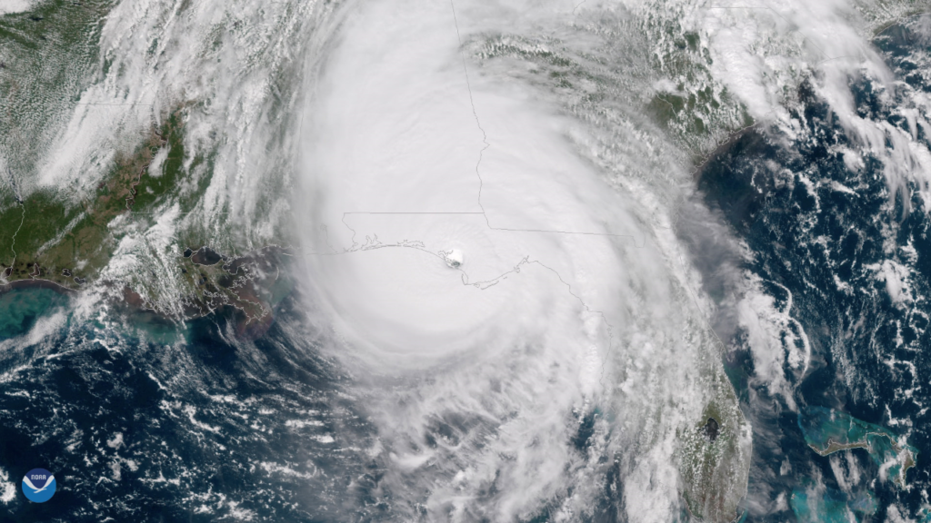 Hurricane Michael satellite image